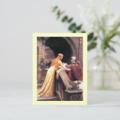 Sir Lancelot en Guinevere over de Stairs Briefkaart (Staand voorkant)