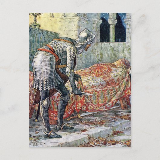 Sir Lancelot in de kapeloorlog Briefkaart (Voorkant)