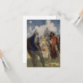 Sir Launcelot du Lac, Ridder van de Ronde Tafel Kaart (Voorkant / Achterkant in situ)