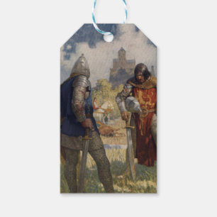 Sir Launcelot du Lake, ridder van de ronde tafel Cadeaulabel