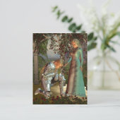 Sir Launcelot en Queen Guinevere Briefkaart (Staand voorkant)