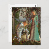 Sir Launcelot en Queen Guinevere Briefkaart (Voorkant / Achterkant)