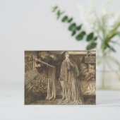 Sir Launcelot in de Koningin Dante Rossetti Briefkaart (Staand voorkant)