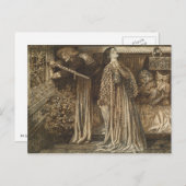 Sir Launcelot in de Koningin Dante Rossetti Briefkaart (Voorkant / Achterkant)