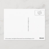 Sir Launcelot in de Koningin Dante Rossetti Briefkaart (Achterkant)