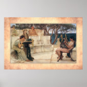 Sir Lawrence Alma-Tadema - Sappho en Alcaeus Poster (Voorkant)