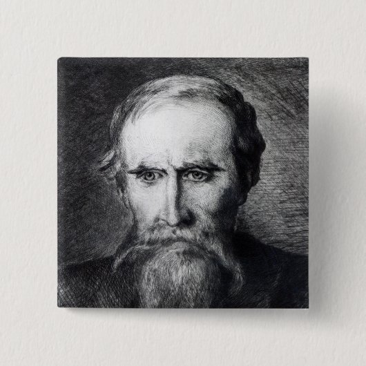 Sir Leslie Stephen, 1889 Vierkante Button 5,1 Cm (Voorkant)