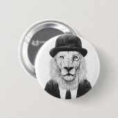 Sir lion ronde button 5,7 cm (Voorkant /achterkant)