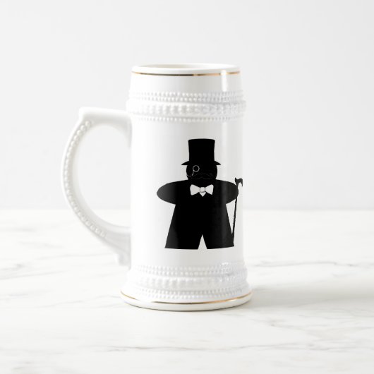 Sir Meeple dapper gamer stein Bierpul (Links)