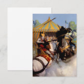 “Sir Mordred’s Lance Broke” by NC Wyeth Bedankkaart (Voorkant / Achterkant)