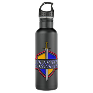 Sir Night Photography Logo Water Bottle Waterfles
