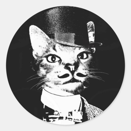 Sir Oswin Cat Sticker (Voorkant)