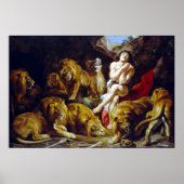 Sir Peter Paul Rubens Daniel in The Lions' Den Haa Poster (Voorkant)