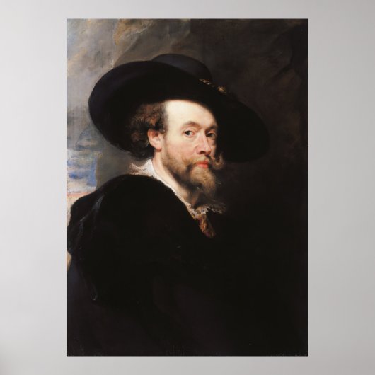 Sir Peter Paul Rubens | Portret van de kunstenaar Poster (Voorkant)
