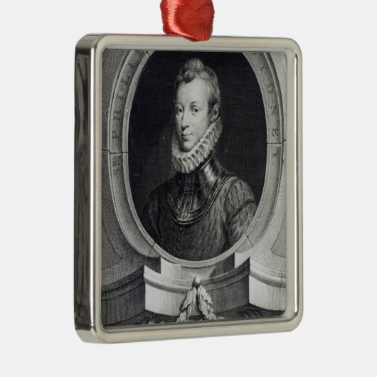 Sir Philip Sidney Metalen Ornament (Rechts)