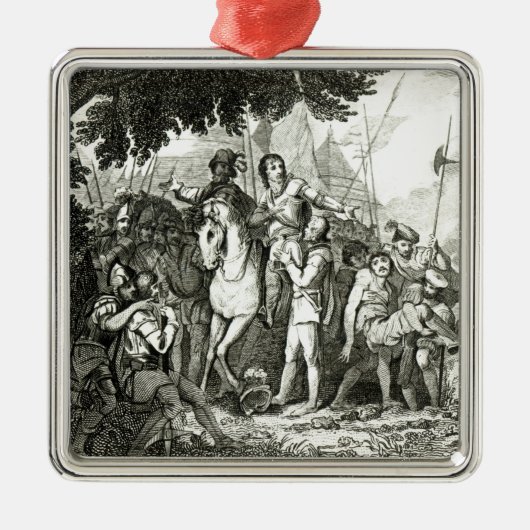 Sir Philip Sidney's Kindness aan een soldaat, 1815 Metalen Ornament (Voorkant)