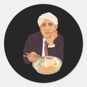 Sir Raman Ramens Sticker (Voorkant)