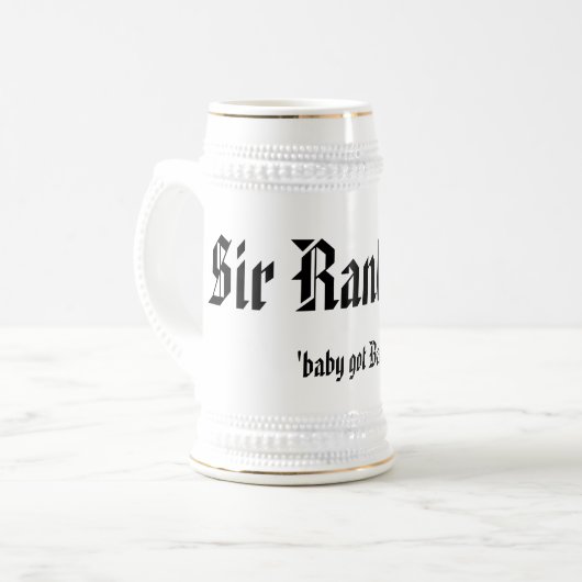 Sir Ranksalot Bierpul (Voorkant links)