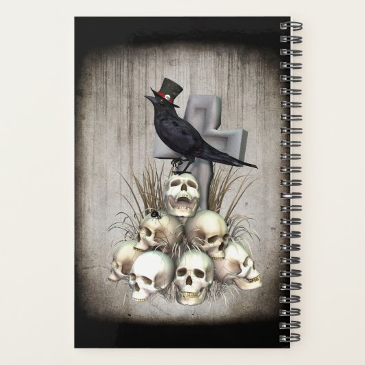 Sir Raven Skully Gothic Planner (Achterkant)