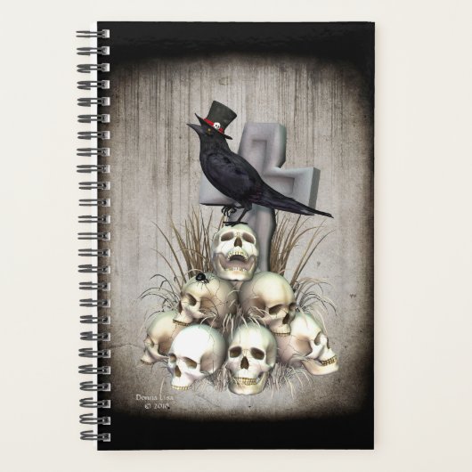 Sir Raven Skully Gothic Planner (Voorkant)