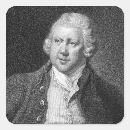Sir Richard Arkwright Vierkante Sticker (Voorkant)