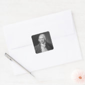 Sir Richard Arkwright Vierkante Sticker (Envelop)