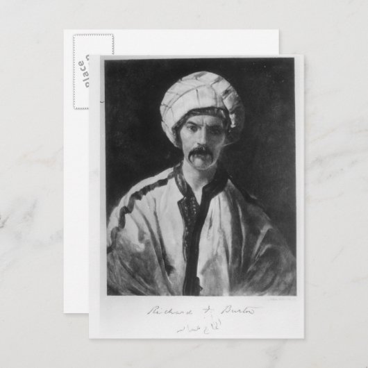 Sir Richard Burton Briefkaart (Voorkant / Achterkant)