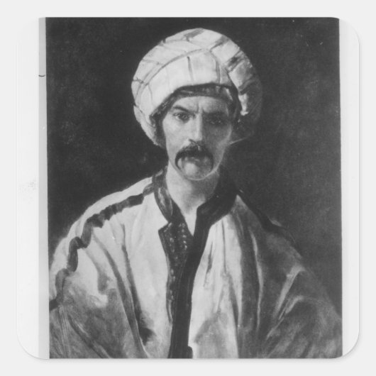 Sir Richard Burton Vierkante Sticker (Voorkant)