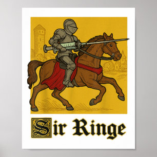 Sir Ringe Knight woordspeling _1 Poster