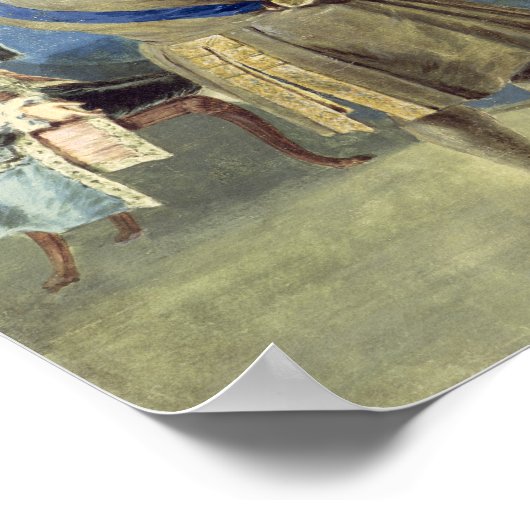 Sir Robert Walpole spreekt zijn kabinet toe Poster (Hoek)