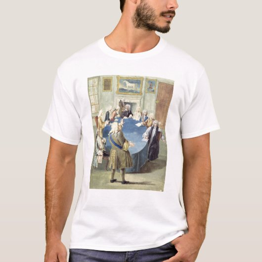 Sir Robert Walpole spreekt zijn kabinet toe T-shirt (Voorkant)