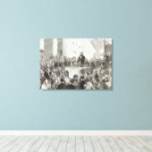 Sir Samuel Baker Canvas Afdruk (Insitu (Houten vloer))