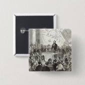 Sir Samuel Baker Vierkante Button 5,1 Cm (Voorkant /achterkant)