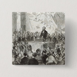 Sir Samuel Baker Vierkante Button 5,1 Cm