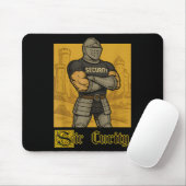 Sir Security Funny Security Pun Knight Middeleeuws Muismat (Met muis)