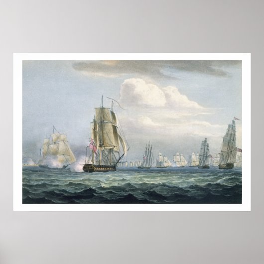 Sir Sidney Smith's (1764-1840) Squadron die een Poster (Voorkant)