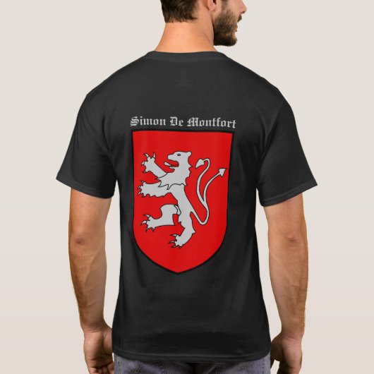 Sir Simon De Montfort Coat of Arms Shirt (Achterkant)