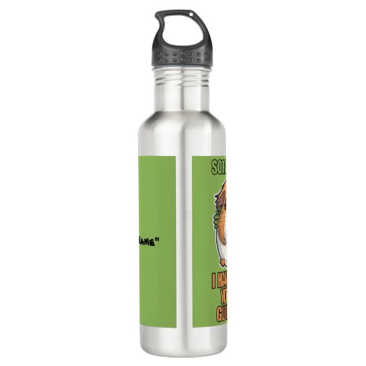 Sir Squeaks-a-Lot, Esquire Waterfles (Achterkant)