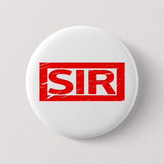Sir Stamp Ronde Button 5,7 Cm (Voorkant)