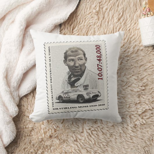Sir Stirling Moss Stamp Kussen (Deken)