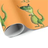Sir T-rex met Mustaches Cadeaupapier (Rol Hoek)