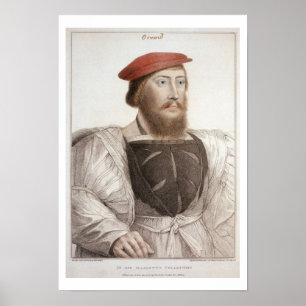 Sir Thomas Boleyn (1477-1539), gegraveerd door Fra Poster