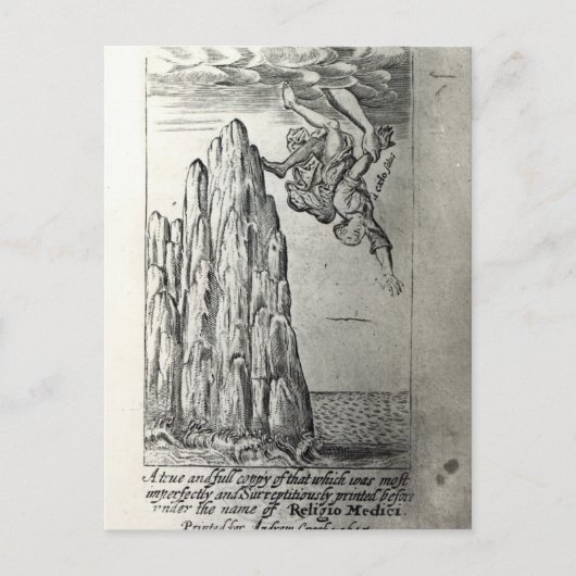 Sir Thomas Browne, 1645 Briefkaart (Voorkant)