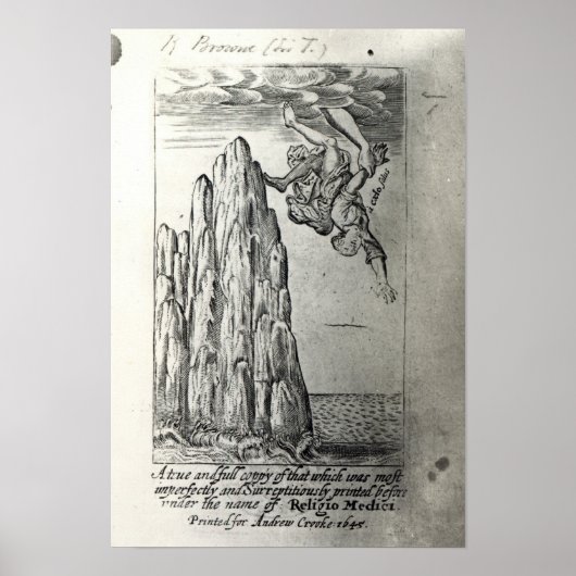 Sir Thomas Browne, 1645 Poster (Voorkant)