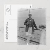 Sir Thomas Lipton op zijn jacht Briefkaart (Voorkant / Achterkant)