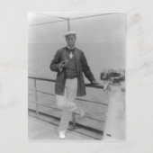 Sir Thomas Lipton op zijn jacht Briefkaart (Voorkant)