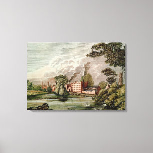 Sir Thomas Lombe's Silk Mill, Derby Canvas Afdruk