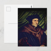 Sir Thomas More - door Hans Holbein, de jongere Briefkaart (Voorkant / Achterkant)