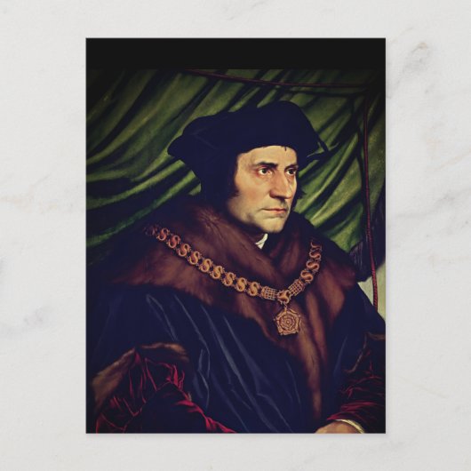 Sir Thomas More - door Hans Holbein, de jongere Briefkaart (Voorkant)
