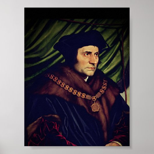 Sir Thomas More - door Hans Holbein, de jongere Poster (Voorkant)